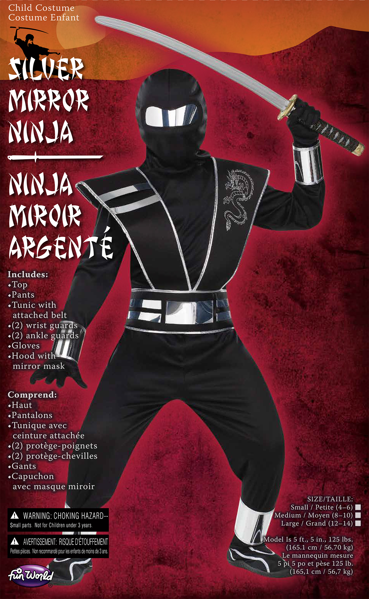 Silver Mirror Ninja - Child