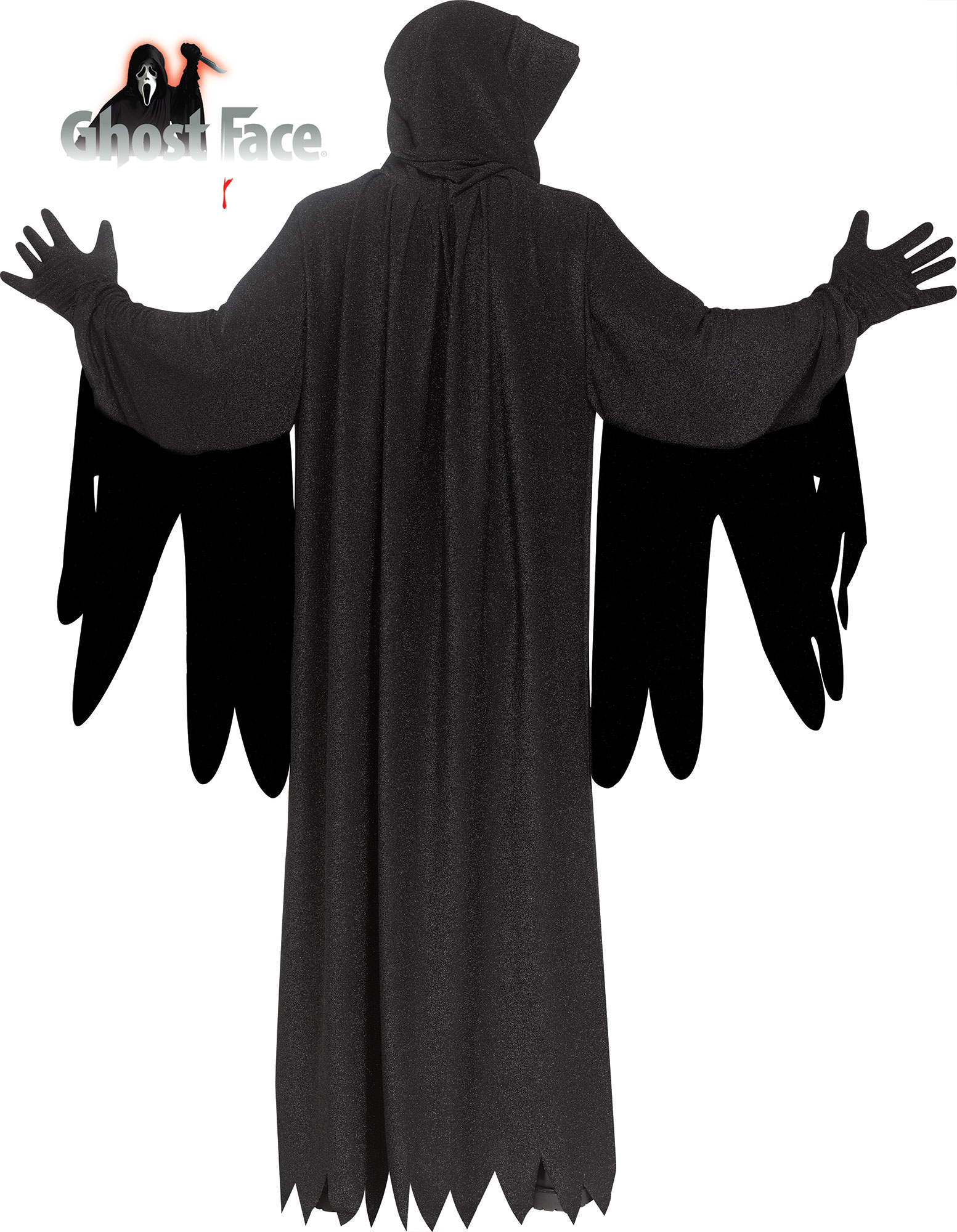 Fun World Inc. Officially Licensed Scream Bleeding Ghost Face Halloween  Scary Costume Male, Child, Black