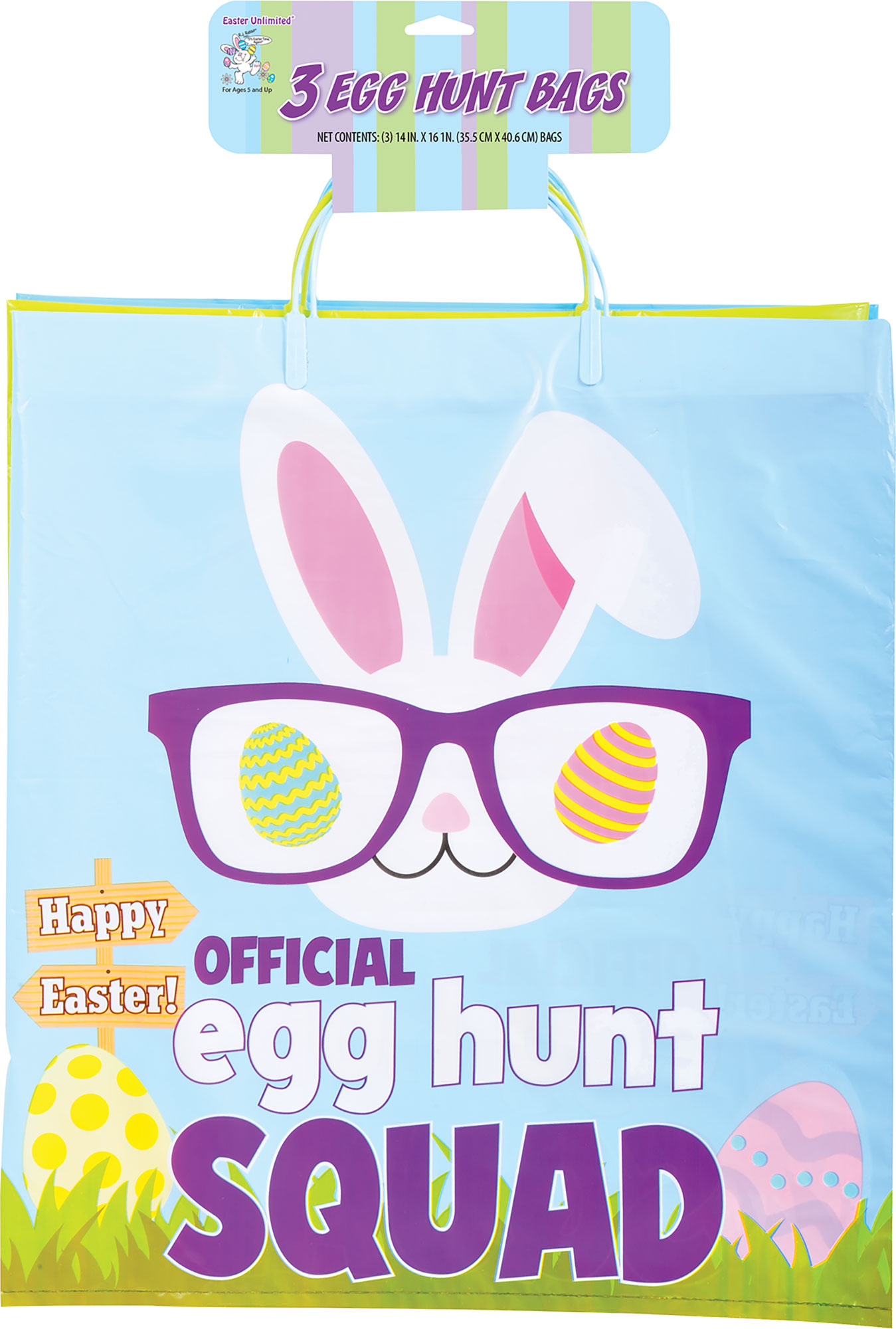 Jumbo Egg Hunt Bags 3 Pack