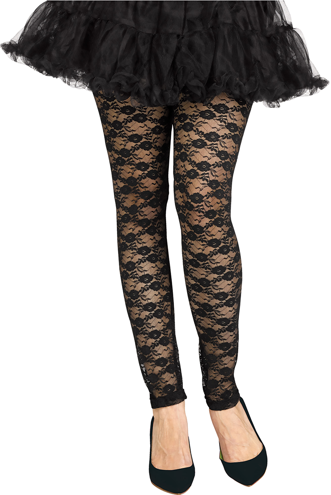 80's Lace Footless Tights