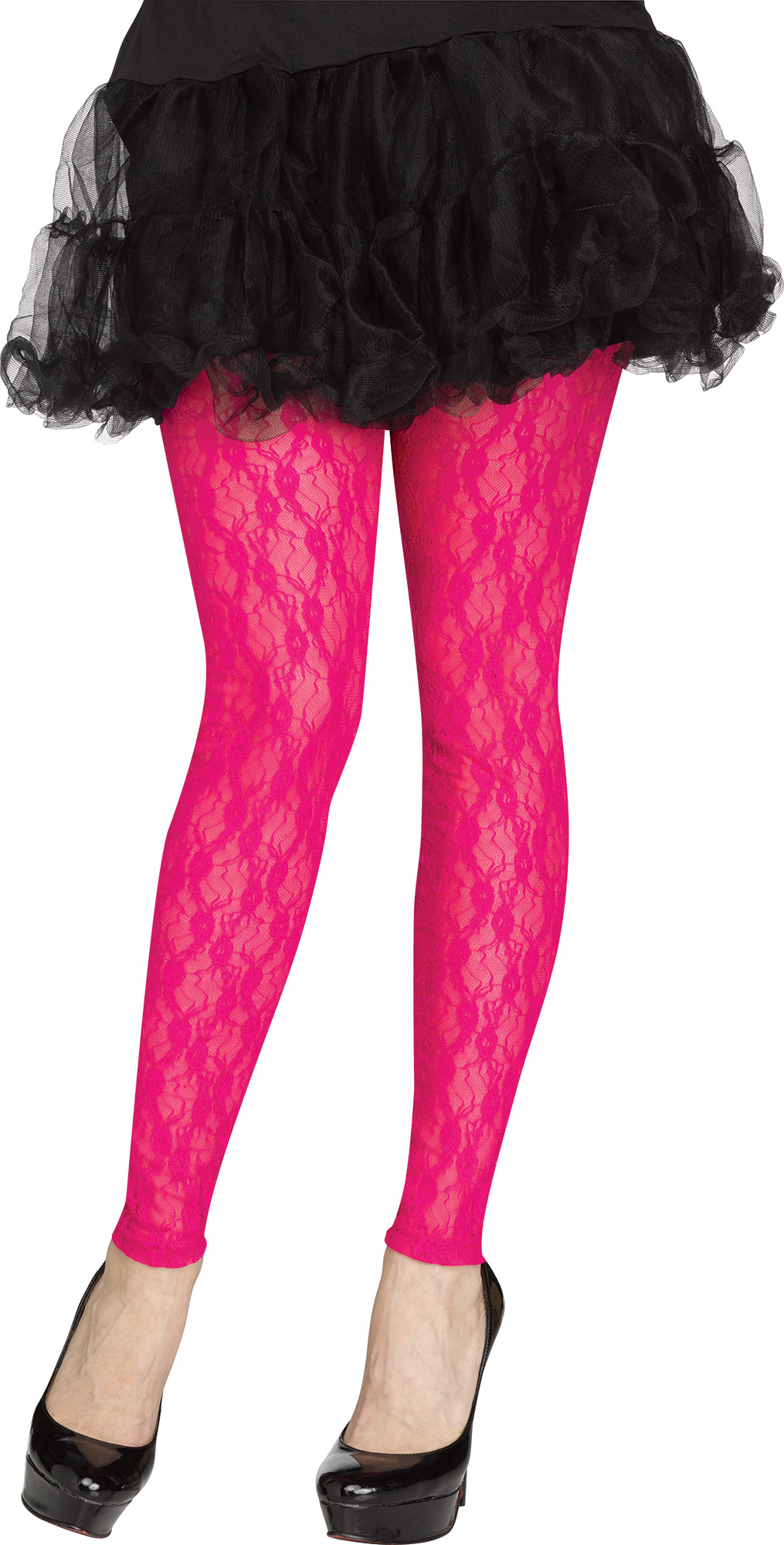 Hot Pink Starburst Footless Tights