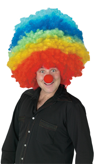 Mega Clown Multi Color Wig