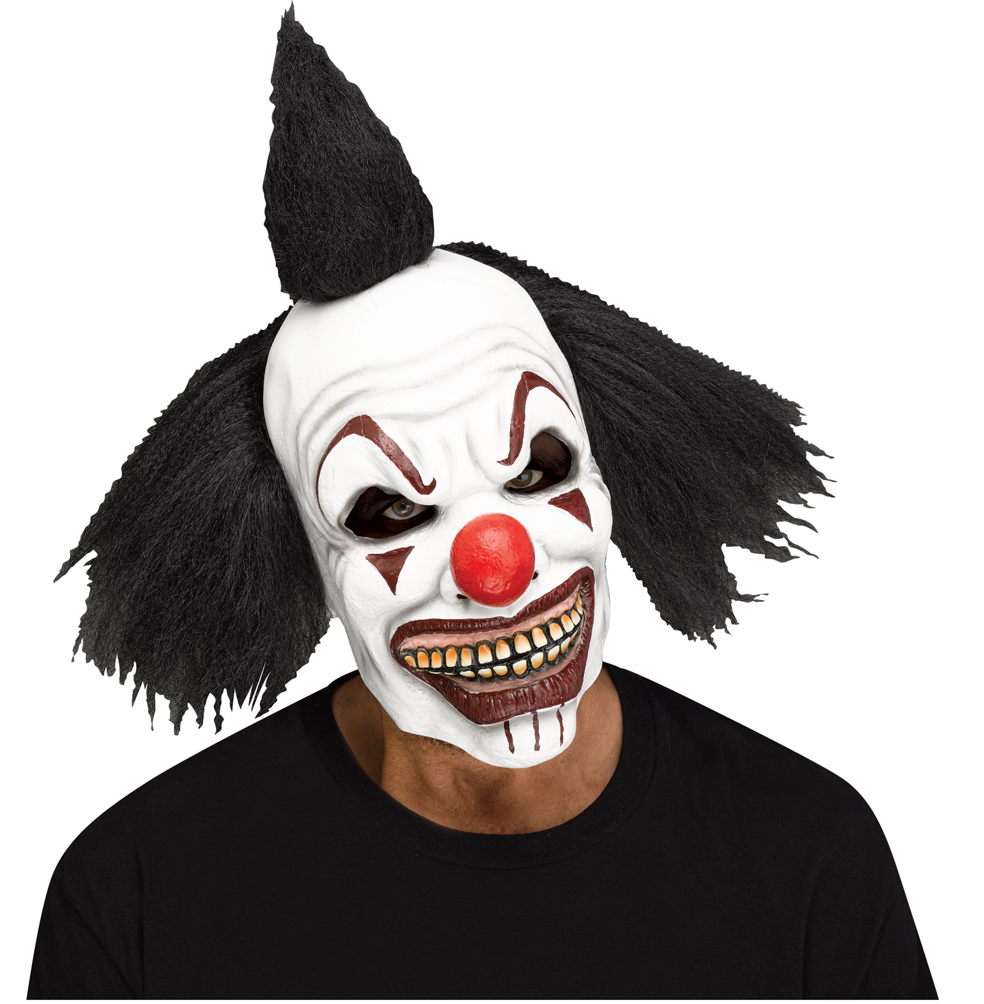 Hooligan Clown Mask w/Hair Assortment