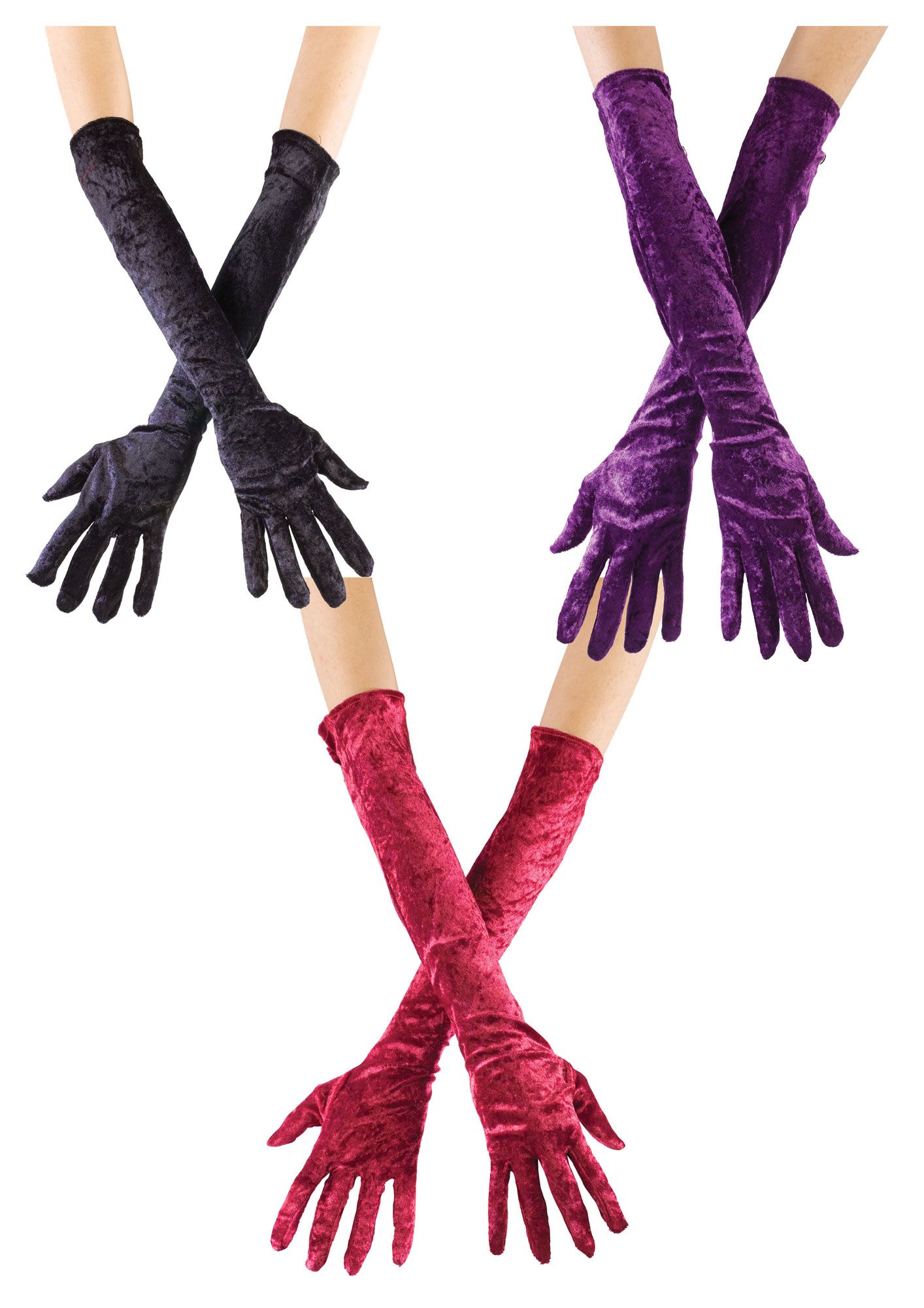 Long Velvet Gloves