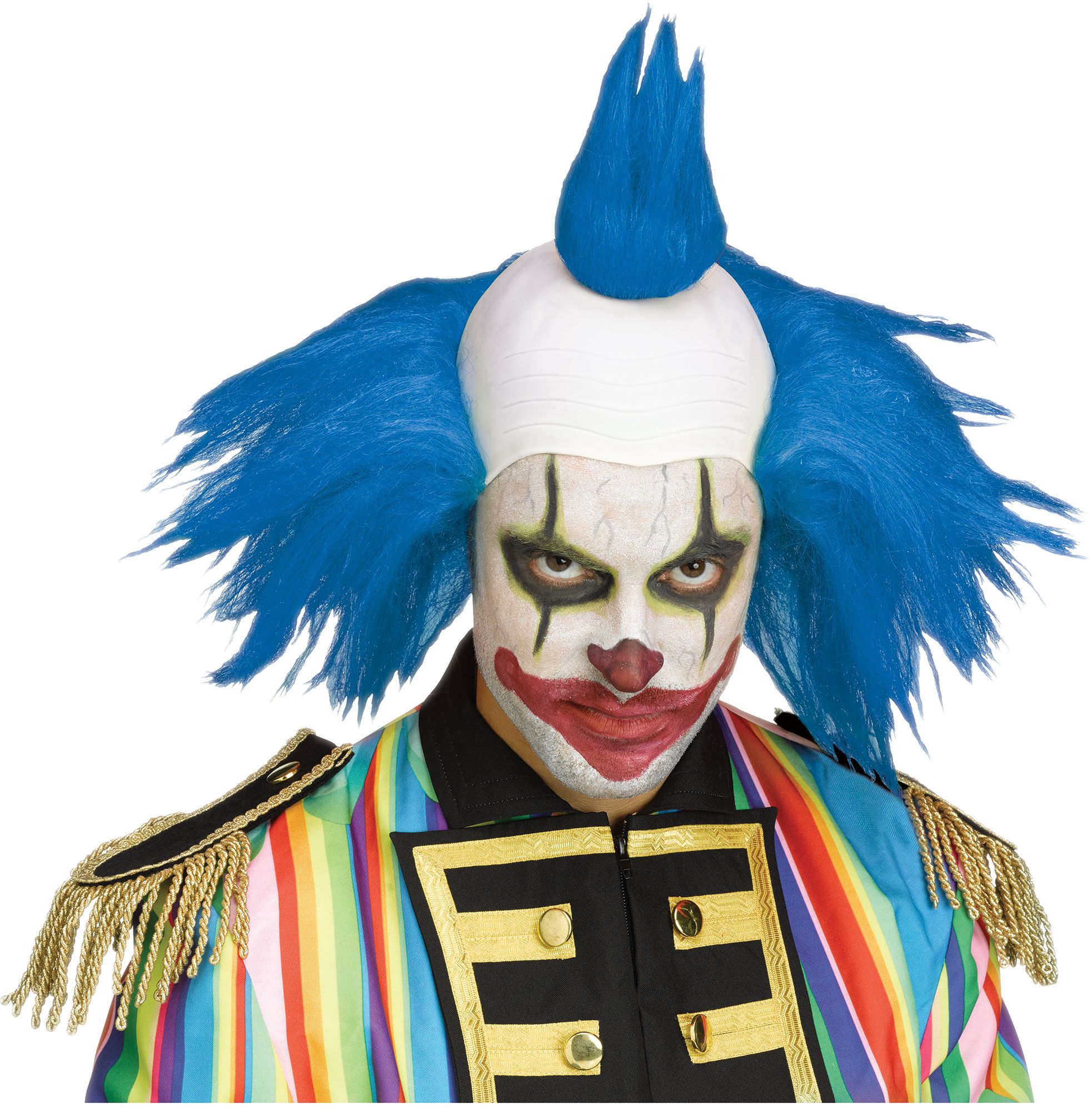 Crazy Clown Wig Adult Blue Crazy Clown Wig Adult Blue