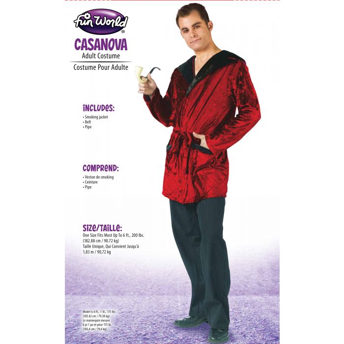 Casanova Smoking Jacket - Adult