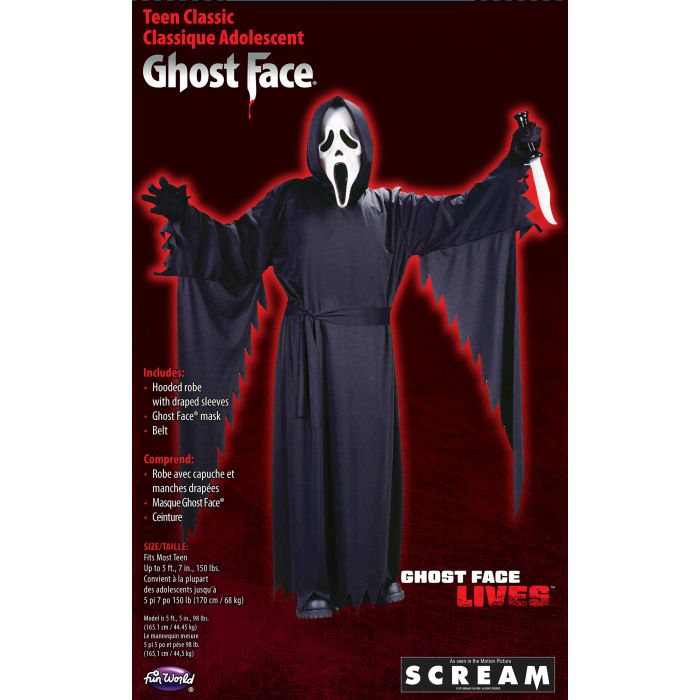 Scream-Ghost Face Teen Costume – State Fair Seasons