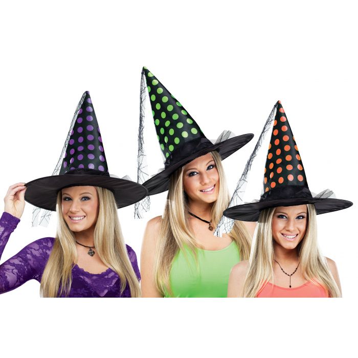 Polka Dot Witch Hat Assortment
