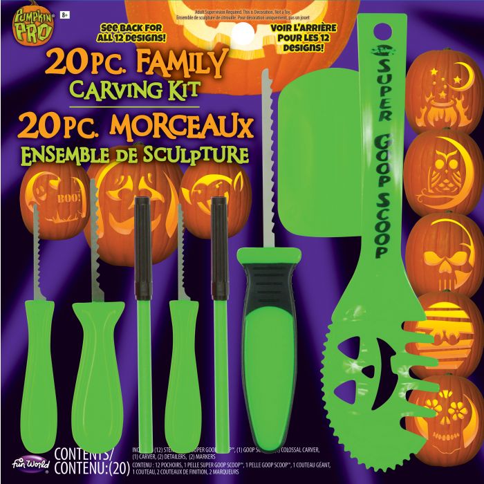 20 Piece Family Carving Kit