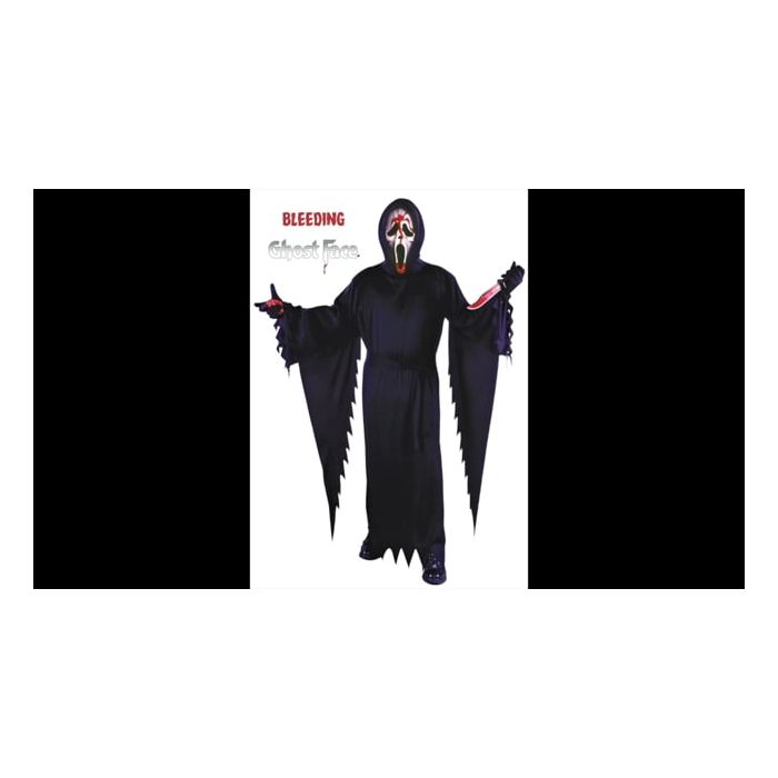 Scream Boys Bleeding Ghost Face Scary Halloween Costume, Fun World, Size L