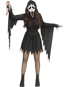 Black Glitter Ghost Face® - Adult