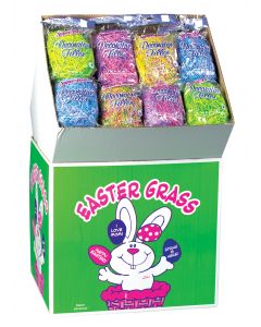 Super Fine 100% Recycled Paper Easter Grass 1.5 Oz. Color Blends Floor Display