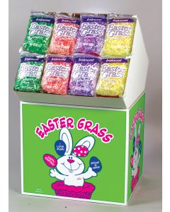 2 Oz. Iridescent Easter Grass Assortment Floor Display