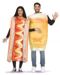 Hot Dog & Beer Couple - 2 Costumes in 1 Bag! - Adult