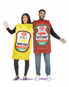 Mustard & Ketchup - 2 Costumes in 1 Bag! - Adult