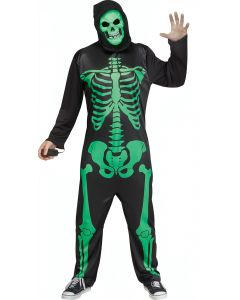 Black Light Neon Skeleton - Adult