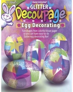 Glitter Decoupage Egg Coloring Kit