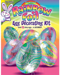 Rainbow Foil Egg Deco Kit