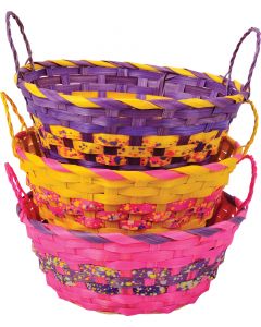 10" Round Baskets With Loop Handle