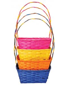 Solid Color Rectangle Basket Assortment