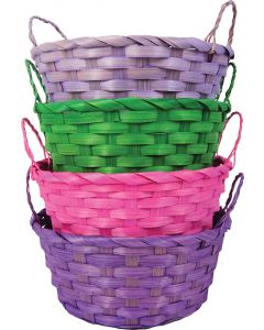 9" Round Baskets with Loop Handles