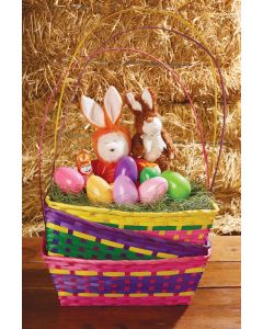 Gingham Bunny Straw Easter Basket  Easter baskets, Easter basket fillers,  Tooth fairy bag