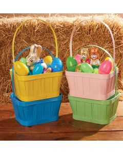 Painted Bamboo Basket Assortment