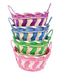 8" Two-Tone Stripe Basket Assortment