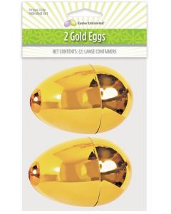 2PC Chrome Gold 3" Eggs