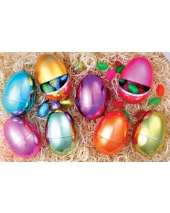 3" Pastel Chrome Plated Eggs