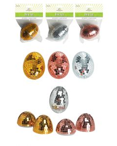 3" Fillable Disco Bling Eggs Assortment