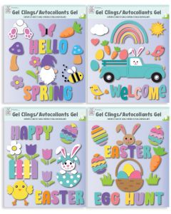 14.5" Spring Gel Clings Assortment