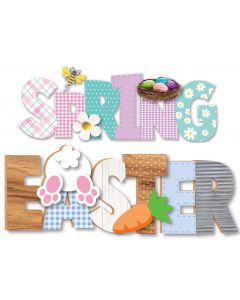 15" Signs of Spring Decor Assortment