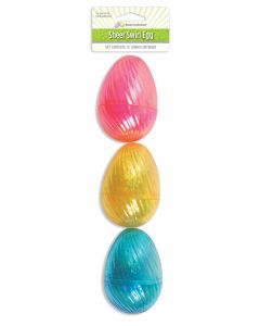 3.5” Translucent Swirl Eggs