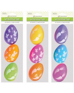 3 Pcs 3.5" Design Eggs 