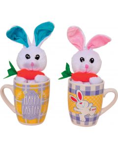 Plush Bunny with Mug