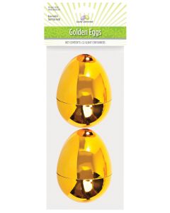 4" Golden Chrome Eggs - 2 Pack