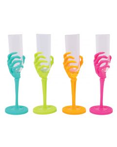 SW Skeleton Hand Flute Glass