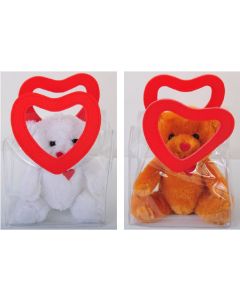 6 .5" Plush Bear in Heart Bag