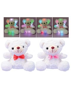 7" Rainbow Lites LED Bear w/Bow Tie Assortment