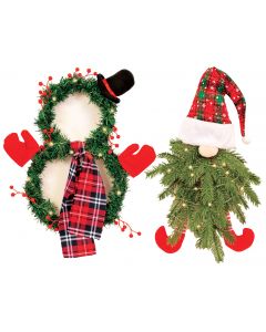71024 Hollyday LU Door Wreath Assortment