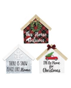 Flat Holiday House Sign Assortment