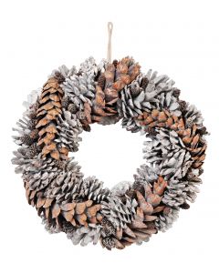 Hanging Pinecone Wreath