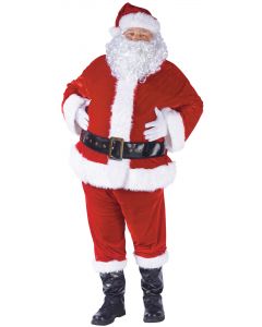 Complete Velour Santa Suit - Adult