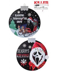 CC Ghost Face® 12" Door Ornament Assortment