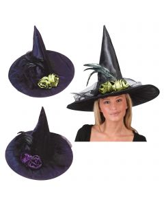 Fancy Feather Witch Hat