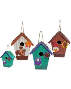 Autumn Birdhouse Assortment