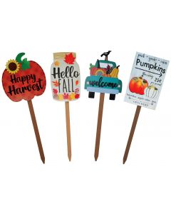 43" Harvest Yard Stake Assortment