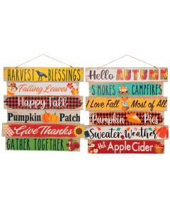 Fall Greetings Sign Assortment