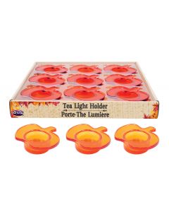 Pumpkin Glass Tea Lights